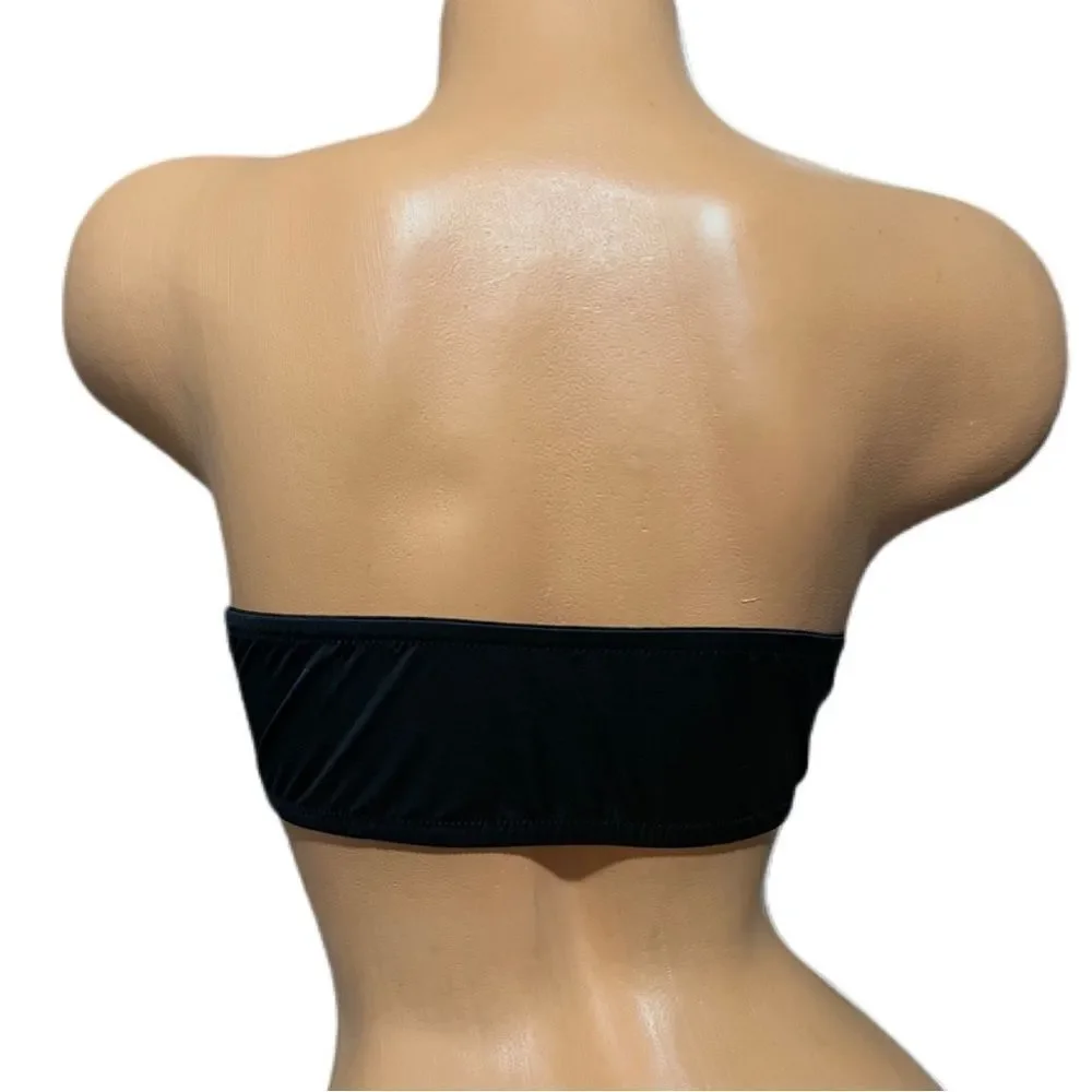 Victorias Secret Very Sexy Strapless Ruched Bandeau Bralette bra Black Medium
